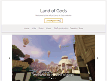 Tablet Screenshot of landofgods.net